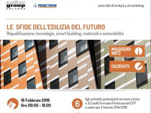 Convegno a <strong>MODENA</strong>, Hotel Real FINI, <em>"LE SFIDE DELL'EDILIZIA DEL FUTURO"</em><br /><strong>Marted&igrave; 16 febbraio 2016</strong> - ore 9,00 - 18,00
