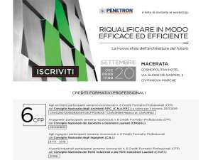 Convegno <strong>INFOPROGETTO</strong>:<br />"<strong>RIQUALIFICARE IN MODO EFFICACE ED EFFICIENTE</strong>"<br /><strong>MACERATA</strong>, Gioved&igrave; 20 settembre 2018<br />Cosmopolitan Hotel, Via Alcide De Gasperi, 2