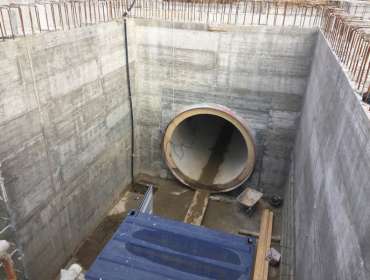 camera di spinta del tunnel a elementi prefabbricati