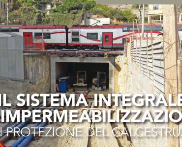 Articolo tecnico su <strong>STRADE&AUTOSTRADE</strong> n. 133<br />Impermeabilizzazione Sottopasso RFI a Ventimiglia, monolite a spinta sotto sede ferroviaria